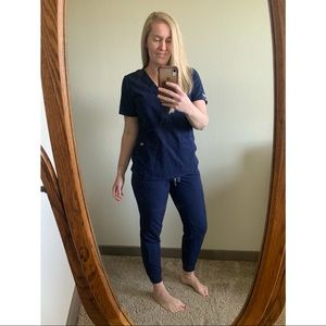 Figs Navy Blue Scrub Pants